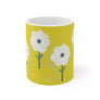 Sunshine Yellow Floral Mug 11oz