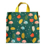 Fruits and Veggies Simple Tote with Sunshine Yellow Leather Handles
