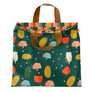 Fruits and Veggies Simple Tote with Leather Handles