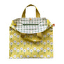 Sunshine Yellow Flowers Simple Tote with Leather Handles