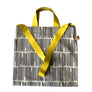 Navy Stripes Simple Tote with Leather Handles