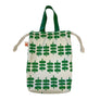 Sprigs Cinched Bag with Leather Handles