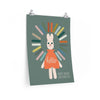 Bunny Colorwheel Hello Premium Matte Poster