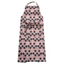 Navy Pops on Pink Adjustable Apron