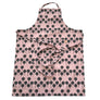 Navy Pops on Pink Adjustable Apron