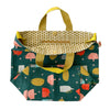 Fruits & Veggies Shopper Tote with Sunshine Yellow Leather Handles