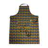Retro Tulips Navy Adjustable Apron