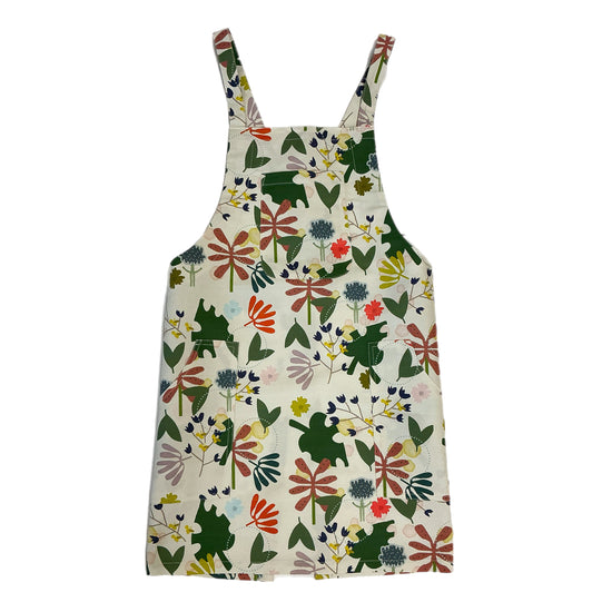Enchanted Garden Beige Three Pocket Apron
