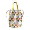 Color Pop Trees Cinched Bag with Leather Handles