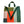 Color Block Simple Tote with Green Leather Handles