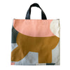 Bunny Collage Simple Tote with Leather Handles