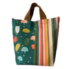 Fruits & Veggies + Stripes Shopper Tote with Cotton Twill Handles