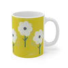 Sunshine Yellow Floral Mug 11oz