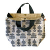 Sculptural Shopper Tote with Cotton Twill Handles