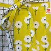 Special Edition Sunshine Yellow Flowers & Basket Weave Check Adjustable Apron