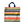 Stamps and Stripes Simple Tote with Royal Blue Leather Handles