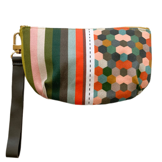 Kaleidoscope + Cut Marks + Stripes Zipper Pouch