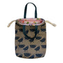 Critters Cinched Bag with Leather Handles