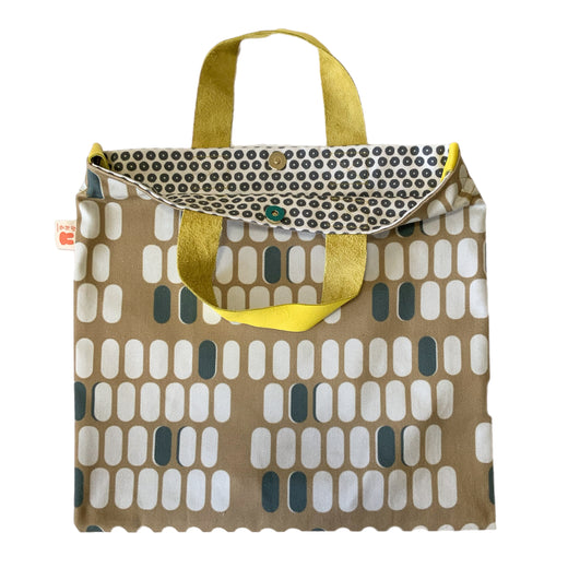 Capsules Simple Tote with Sunshine Yellow Leather Handles