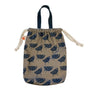 Critters Cinched Bag with Leather Handles