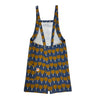 Retro Flowers Navy Three Pocket Apron
