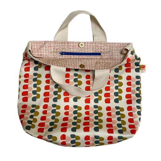 Summer Blanket Gusset Bag with Cotton Twill Handles