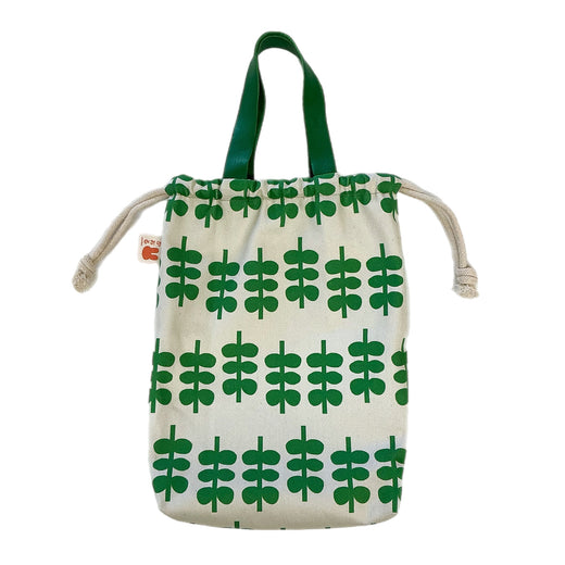 Sprigs Cinched Bag with Leather Handles